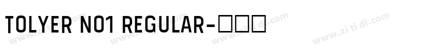 Tolyer No1 Regular字体转换